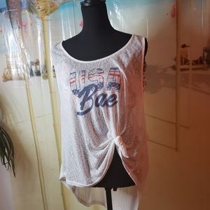 Wall flower 2 piece USA bae shirt 3x